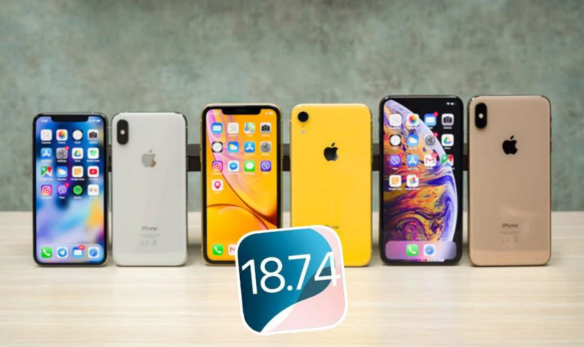 Các dòng iPhone cập nhật được iOS 18.7.4