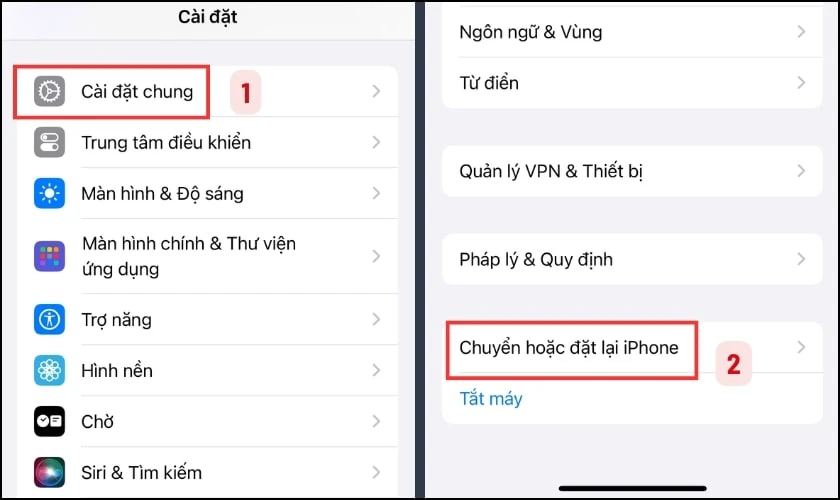 Khôi phục cài đặt gốc trên iPhone iOS 18.7