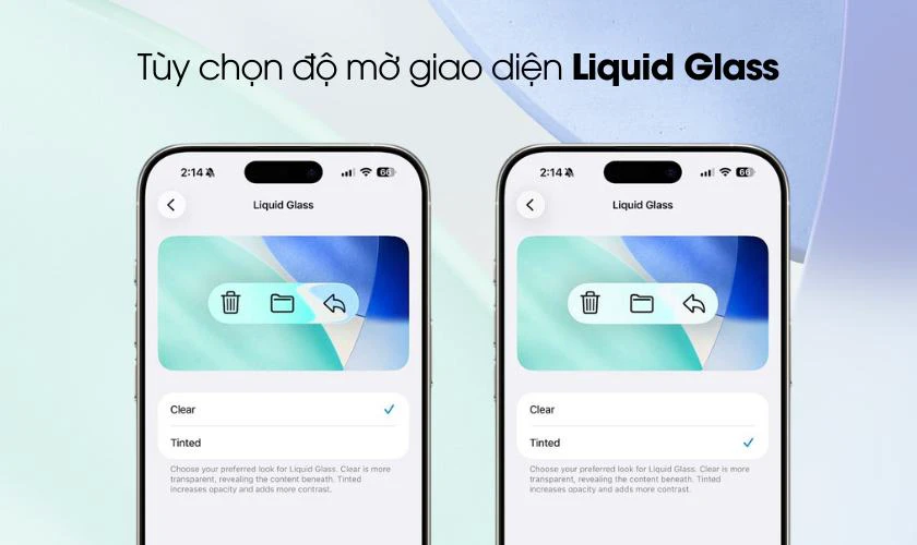 iOS 26.1 có gì mới? Có thể tùy chỉnh độ mờ giao diện Liquid Glass