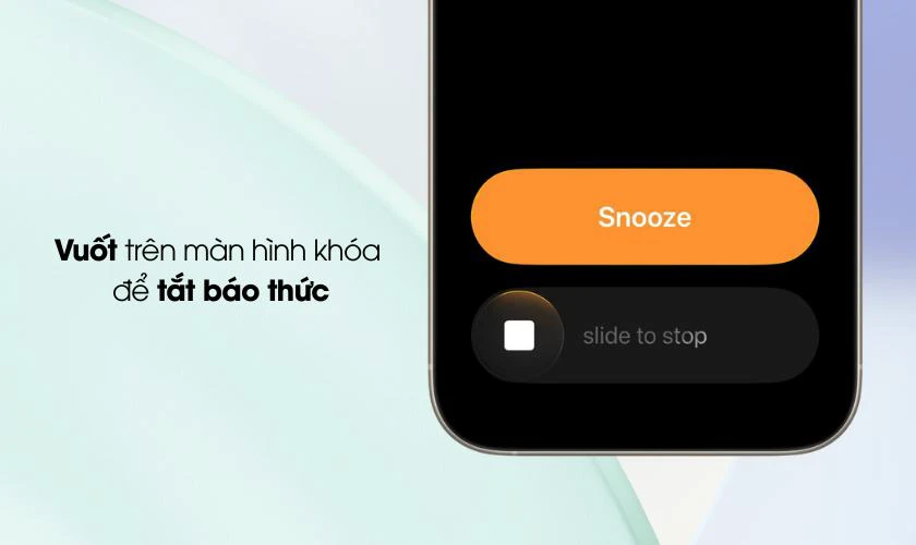 Cập nhật tính năng vuốt trên màn hình khóa để tắt báo thức trên iOS 26.1