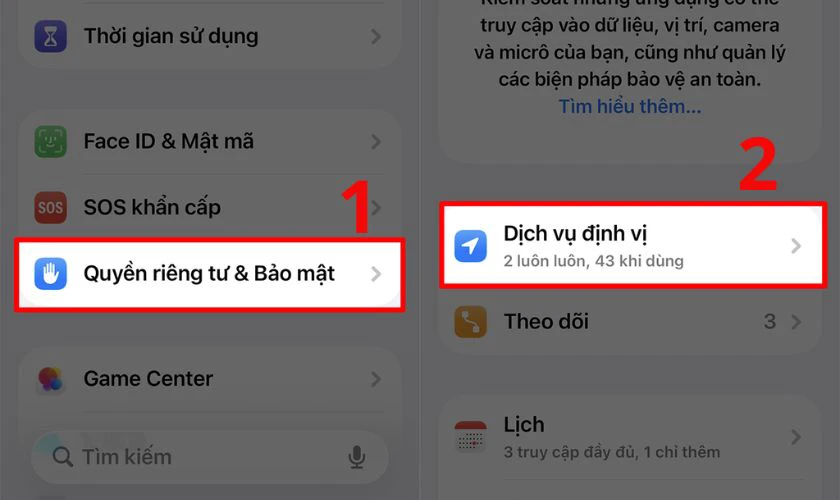 Tắt định vị không cần thiết trên iOS 26.2