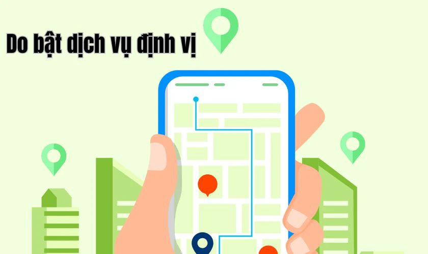 Dịch vụ định vị và làm mới ứng dụng nền hoạt động liên tục