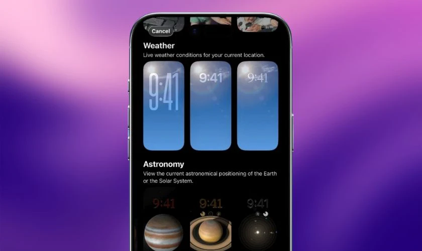 iPadOS 26.3 có gì mới - Hình nền thời thiết mới