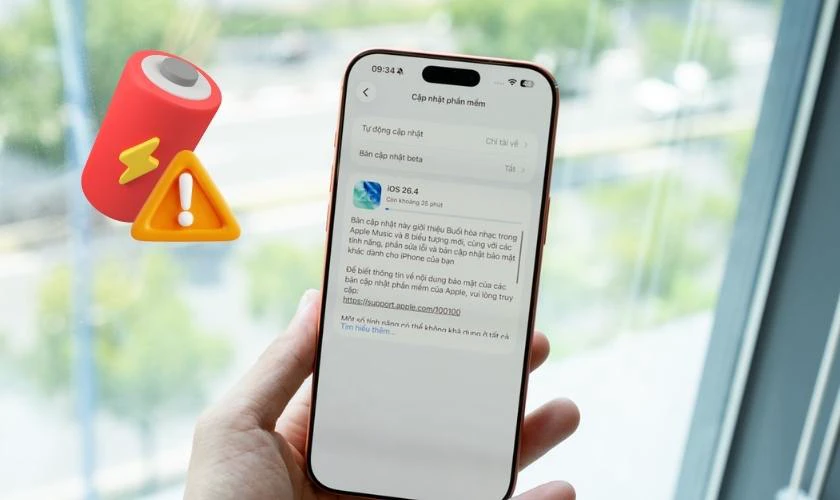 iOS 26.4 hao pin không?