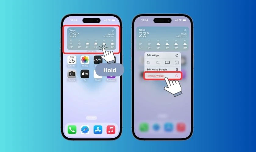 Tắt widget và hình nền động không cần thiết