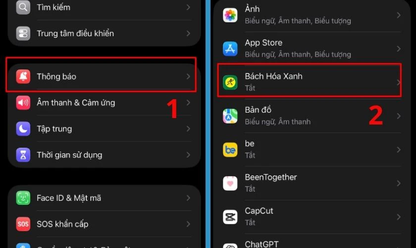 Giảm tần suất thông báo từ ứng dụng