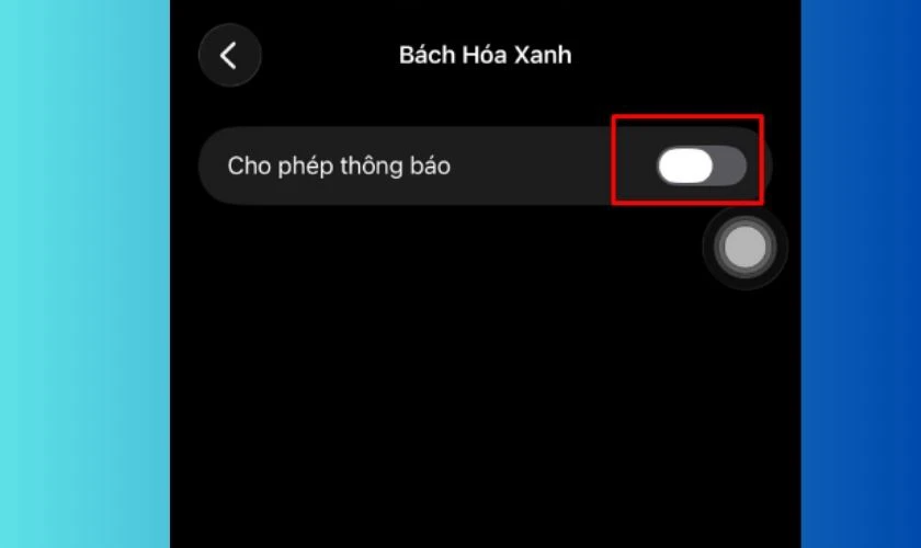 Tắt các mục không cần thiết như Âm thanh, Biểu ngữ hoặc Màn hình khóa