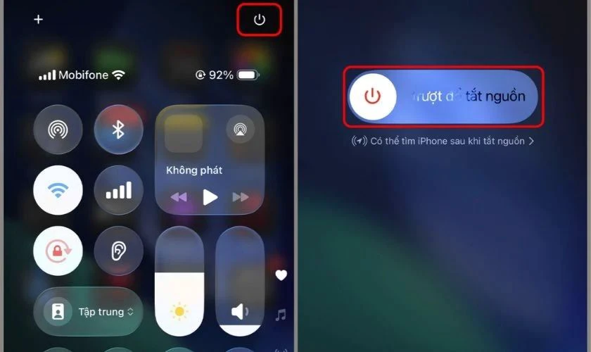 Khởi động lại thiết bị sau khi cập nhật iOS 26.5