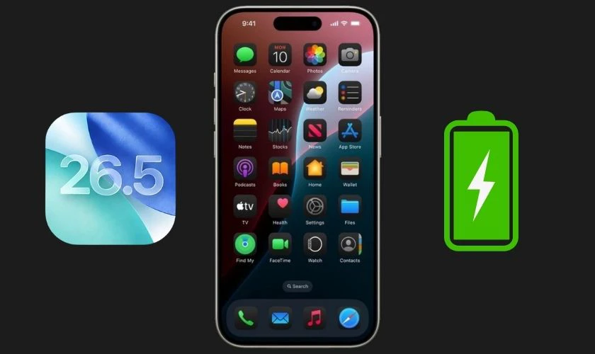 Mẹo kéo dài thời lượng pin trên iOS 26.5