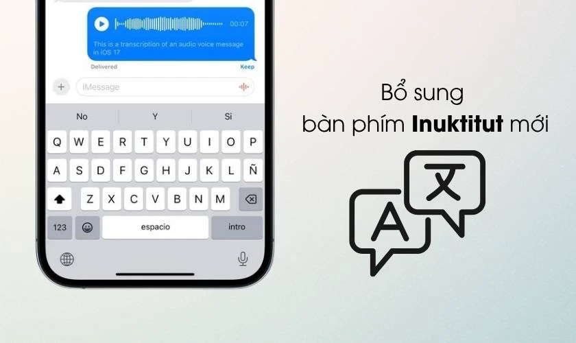 iOS 26.5 RC có gì mới? Bổ sung bàn phím Inuktitut mới