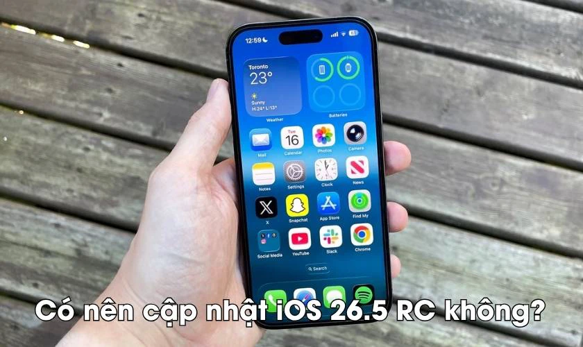 Có nên cập nhật iOS 26.5 RC không?