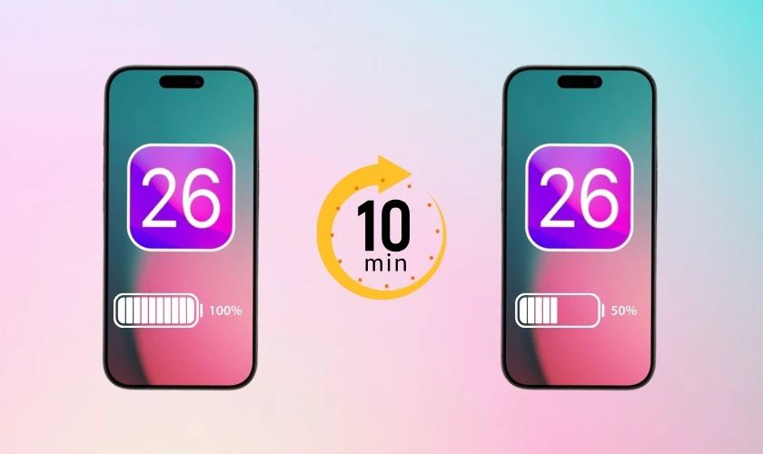 Lỗi tụt pin nhanh trên iOS 26