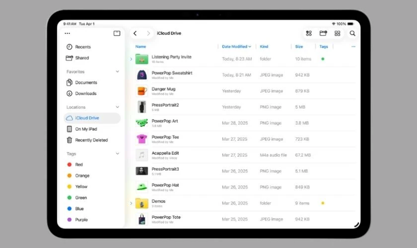 File Manager được nâng cấp toàn diện