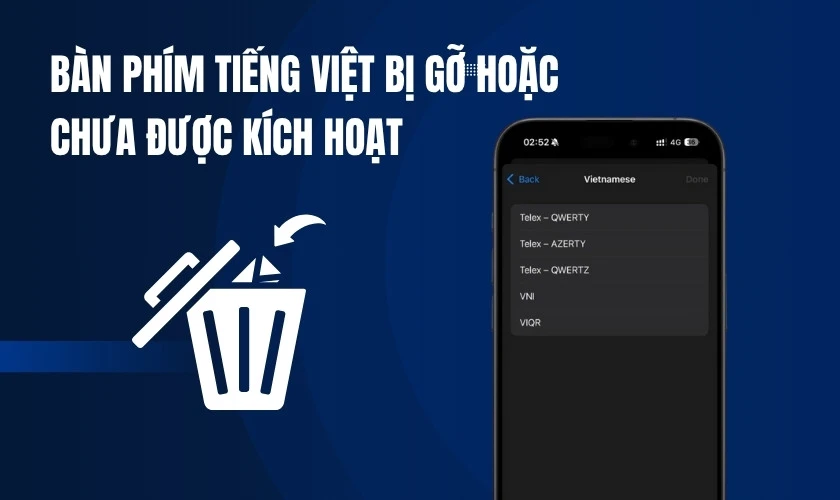 Tại sao iOS 26 không gõ được tiếng Việt