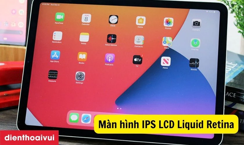 Màn hình IPS LCD Liquid Retina hỗ trợ hiển thị 16 triệu màu