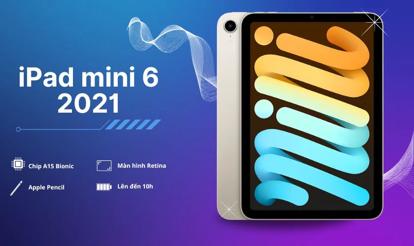 iPad mini 6 2021 nhỏ gọn cho sinh viên y