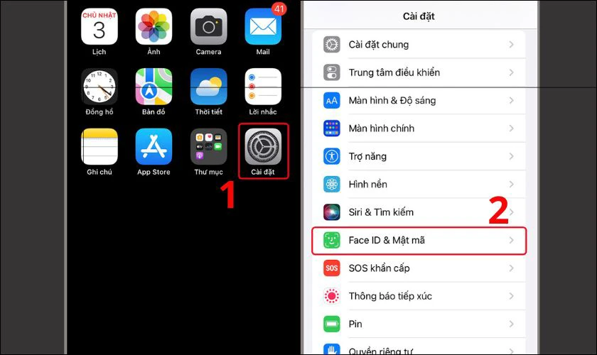 Cách cài đặt Face ID trên iPhone 11 chi tiết