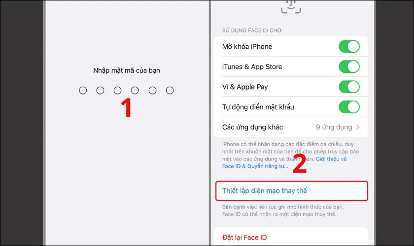 Nhập mật khẩu mở khóa