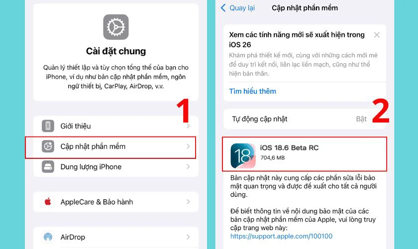 Cách kiểm tra iPhone 11 có lên được iOS 18.6 không