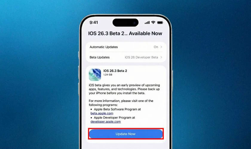 Cách nâng cấp iOS 26.3 trên iPhone 11 đơn giản