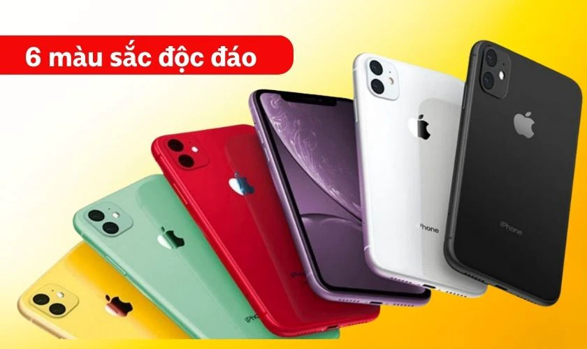 iPhone 11 có mấy màu?