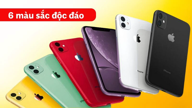 iPhone 11 có mấy màu?