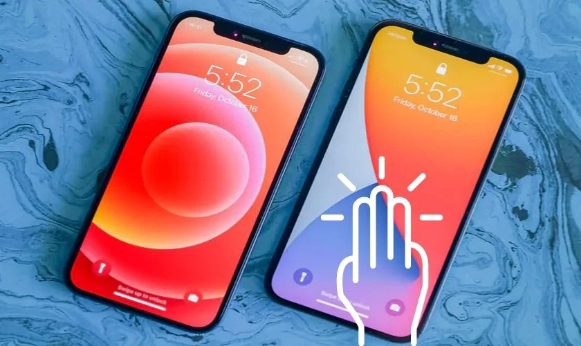 Tại sao iPhone 12 bị phóng to màn hình khóa?