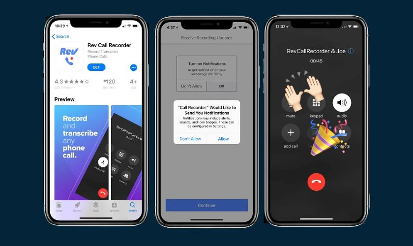 Rev Voice Recorder là ứng dụng ghi âm miễn phí