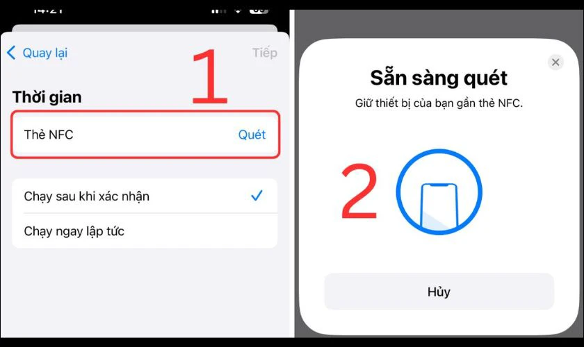Nhấn vào nút Quét để bắt đầu