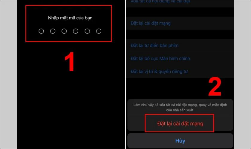 Nhập mật khẩu để xác nhận