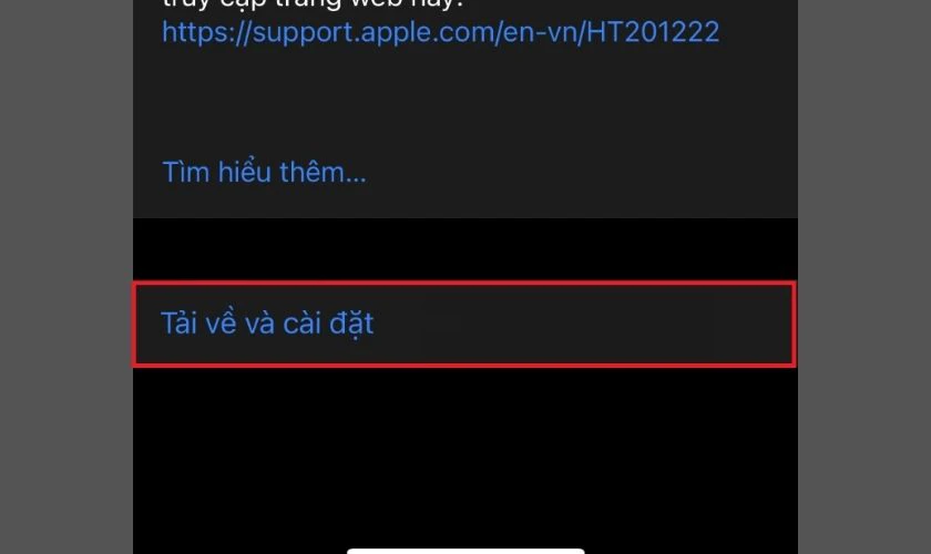 Nếu có bản cập nhật, chọn Tải về và cài đặt