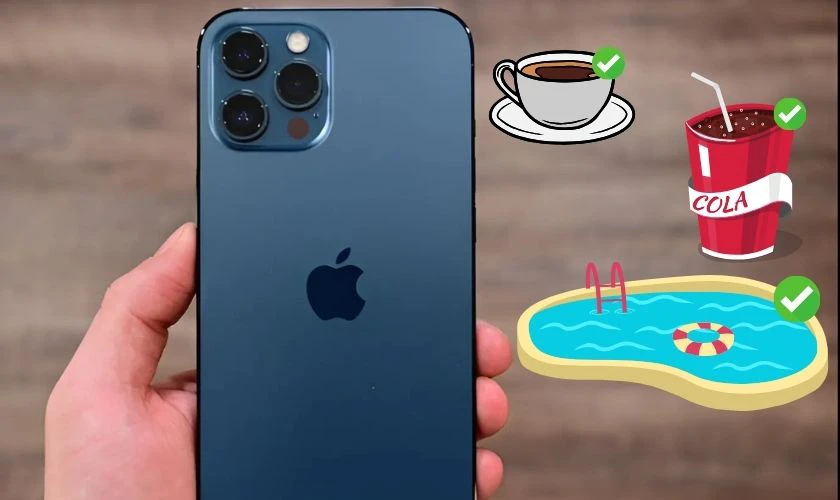 Khả năng chống các loại chất lỏng khác của iPhone 12 Pro Max