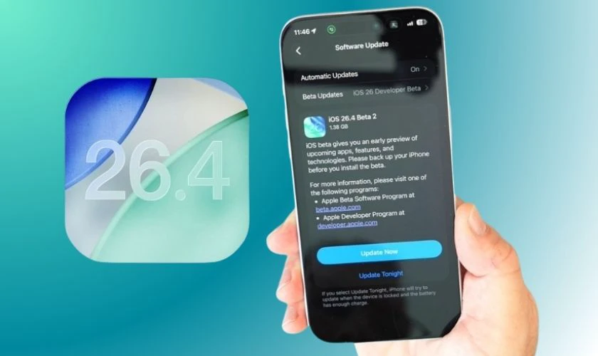 Lưu ý khi quyết định nâng iPhone 12 Pro Max lên iOS 26.4