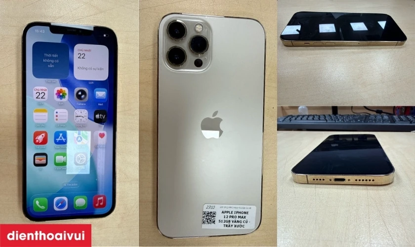 iphone 12 pro max trầy xước &iacute;t