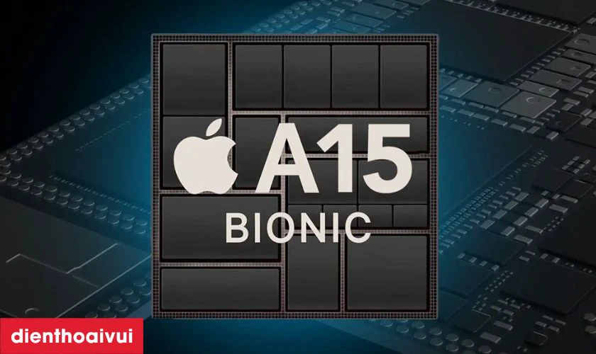 Hiệu năng mạnh mẽ với chip Apple A15 Bionic