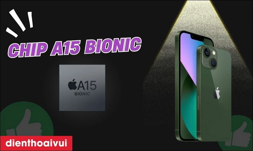 Hiệu năng iPhone 13 Pro 128GB cũ đẹp mạnh mẽ với chip A15 Bionic