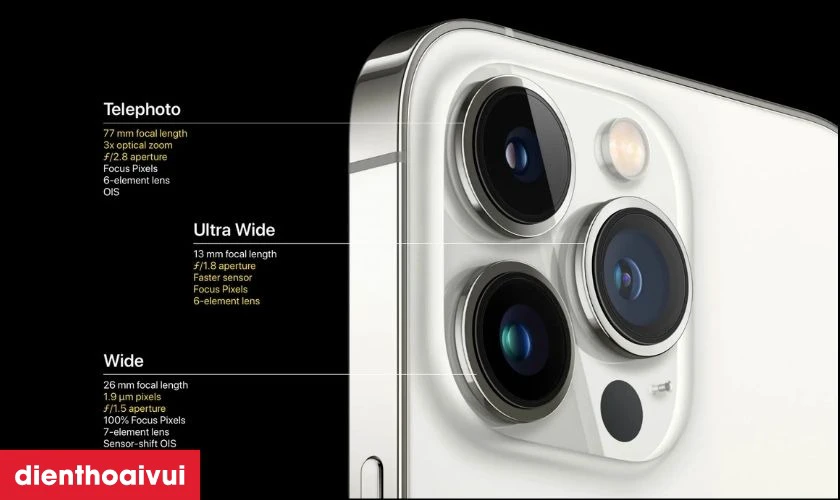 Điểm nổi bật của iPhone 13 Pro Max 128GB 2 Sim - Cũ trầy xước