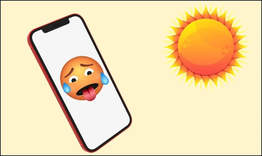 Hạn chế dùng máy trong môi trường quá nóng