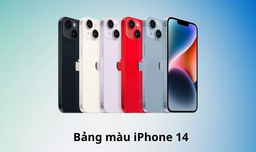 Bảng màu iPhone 14 thường