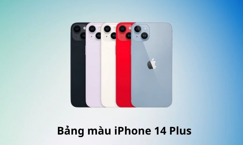 Bảng màu iPhone 14 Plus