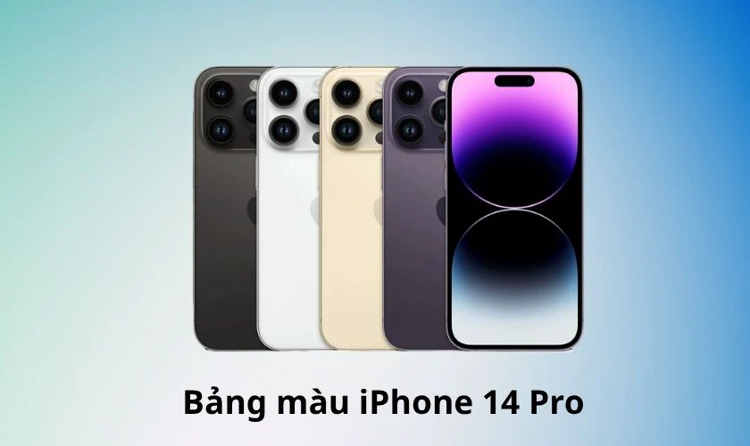 Bảng màu iPhone 14 Pro