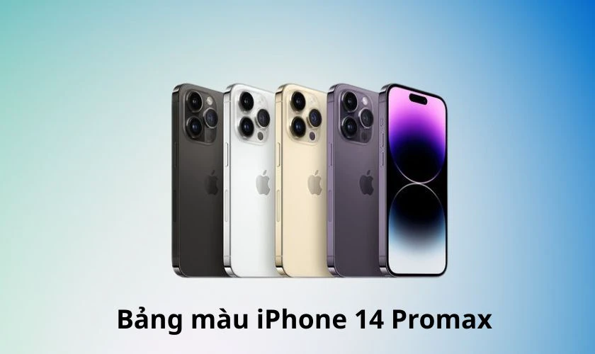 Bảng màu iPhone 14 Pro Max
