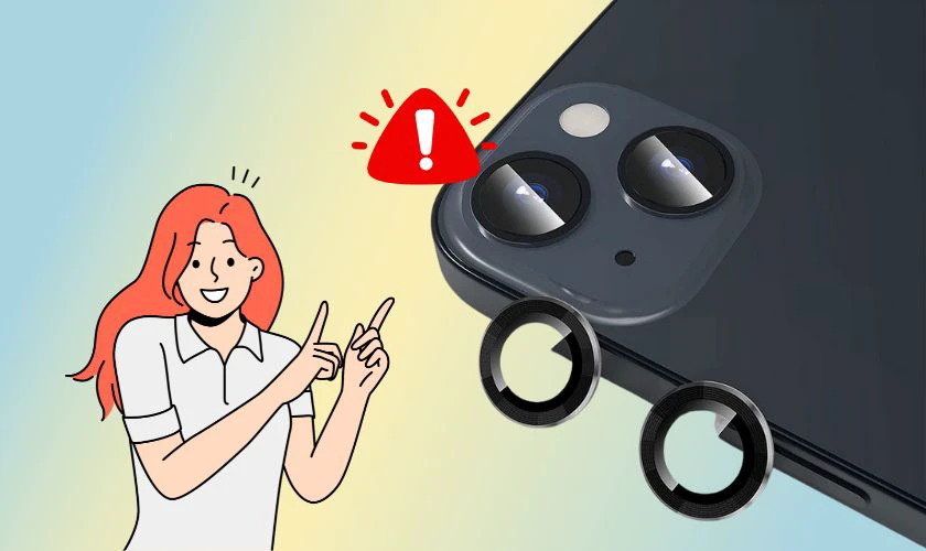 Ảnh hưởng từ phụ kiện hoặc ốp lưng cản trở camera