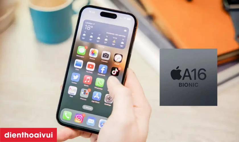 Chip Apple A16 Bionic mạnh mẽ