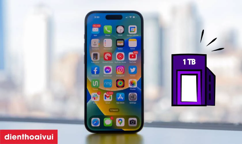 Dung lượng lưu trữ 1TB khủng