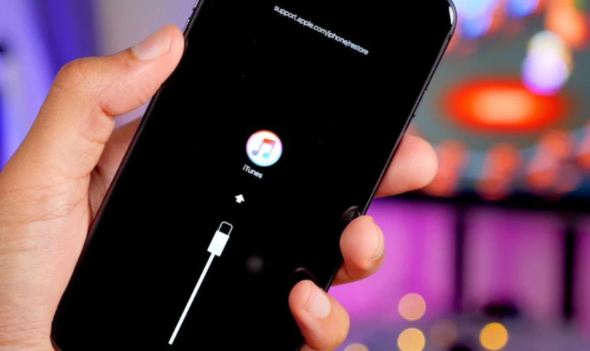 Restore iPhone qua iTunes hoặc Finder