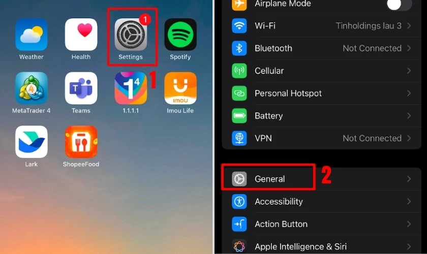Đặt lại tất cả cài đặt trên iPhone 14 Pro