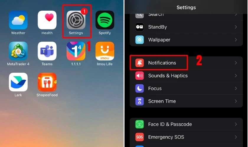 Cách khắc phục iPhone 14 Pro không sáng màn hình khi có thông báo