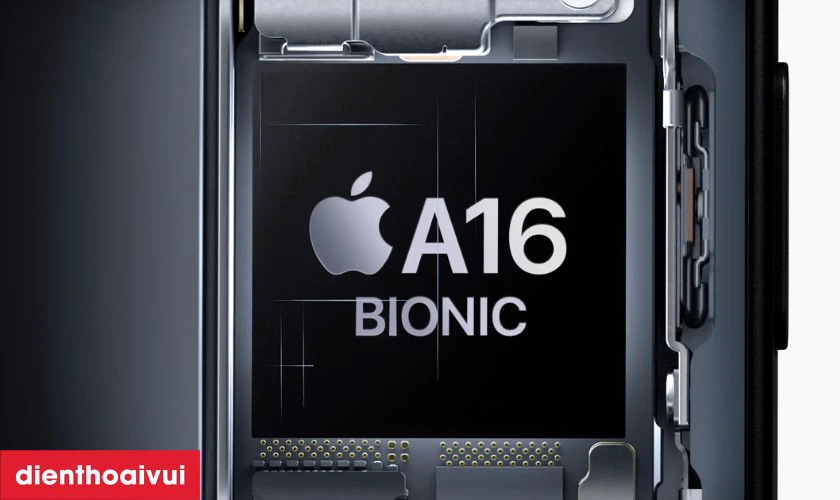 Hiệu năng mạnh mẽ với chip A16 Bionic