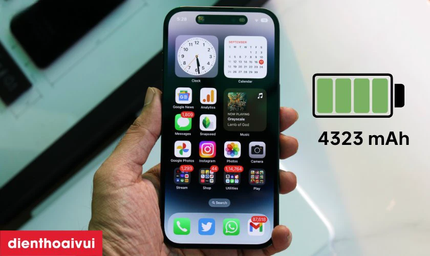 Pin bền bỉ, sạc nhanh tiện lợi
